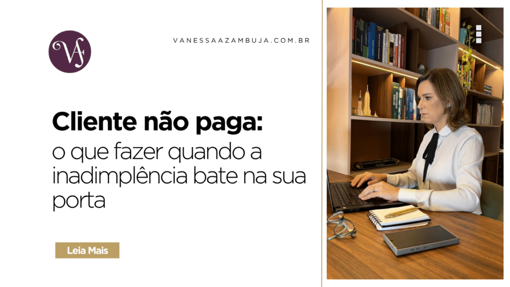 como cobrar cliente que não paga